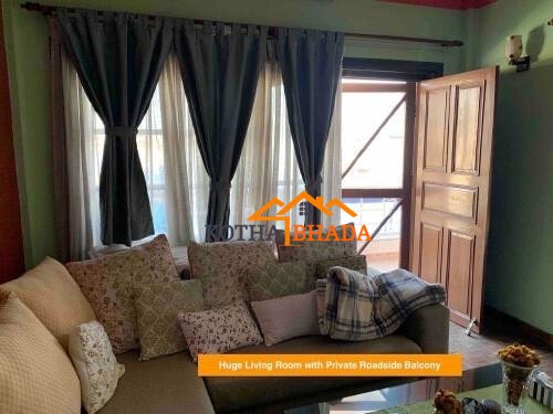 Flat on rent in scenic and peaceful area.